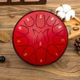 thumbnail image 3 of Dsseng Tambour à Main 6 Pouces 11 Tons pour Enfants et Adultes Portable et Léger en Acier au Carbone avec Rythmes Uniques pour Expression Musicale Créative Adapté pour Jeu Solo, 3 of 4
