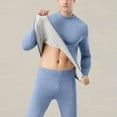 thumbnail image 6 of Dagugfen Pajamas Sets for Men Thermal Underwear Long Sleeve Tops Legging Tight Warm Outfits Loungewear, 6 of 9
