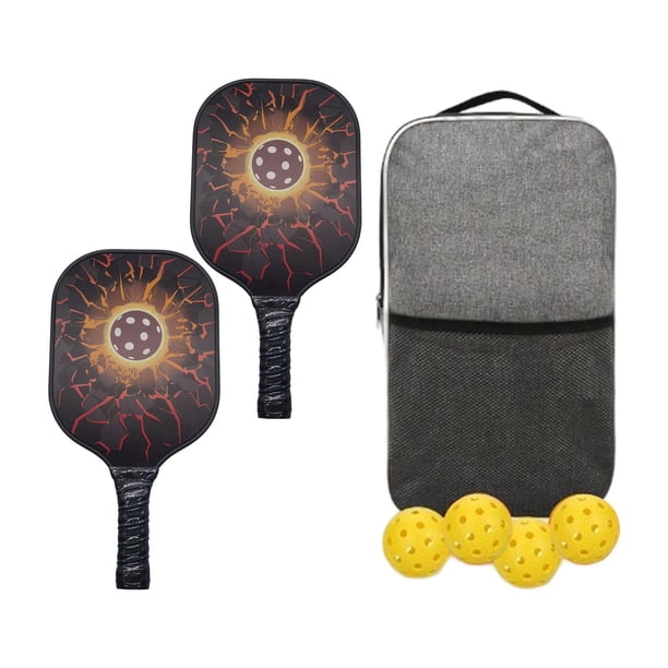 Set de 2 Zulema Paletas de pickleball Pelotas Raquetas