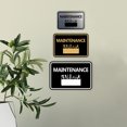 thumbnail image 2 of Classic Framed Maintenance Sign (Navy Blue / White) - Large, 2 of 4