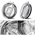 thumbnail image 6 of 20oz Tumbler Replacement Lids Spill Proof Splash Resistant Lids Covers for 3.25in Cup Mouth Compatible with Classic Stainless Steel Tumblers YETI Rambler Atlin, Beast Juro SUNWILL Cup (2 Pack), 6 of 6