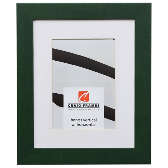 Craig Frames Colori, 20x20 inch Green Picture Frame Matted for a 16x16 Photo