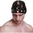 thumbnail image 2 of FYBTO Casquette de Natation Arc-en-Ciel Coloré Santa Claus Xmas Unisexe Adulte FYBTO Polyester, 2 of 4