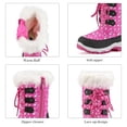 thumbnail image 3 of Dream Pairs Kids Boys & Girls Winter Mid Calf Knee High Waterproof Winter Outdoor Snow Boots Nordic Pink Size 3, 3 of 5