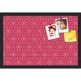 thumbnail image 2 of PinPix ArtToFrames 14x22 Custom Cork Bulletin Board Floral Hot Pink   Poster Board Has a Fabric Style Canvas Finish, Framed in Satin Black (PinPix-550), 2 of 6