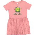 thumbnail image 3 of Inktastic Little Sister Frog Girls Toddler Dress, 3 of 5
