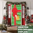thumbnail image 4 of PMU Christmas Decorations Indoor and Outdoor Christmas Present Bow Light Up Door Cover 30in x 60in (cm x cm) Indoor Home Decor Christmas decor for Doors and Windows (1/pkg) Pkg/1, 4 of 6