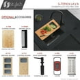 thumbnail image 4 of Stylish Undermount 16" Graphite Black Single Bowl Kitchen Sink with Grid & Strainer S-709XN, 4 of 16