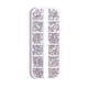 thumbnail image 1 of 1800 piezas Nail Arts Rhinestone Kit Cristal AB Decoración Gemas 6 tamaños (1.6-4 mm) Vidrio iridisc Abanopi Transparente, 1 of 5