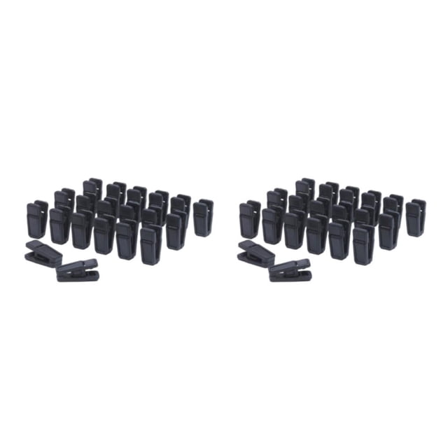 VONKY Pants Hangers Clips Convenient To Fashionable Appearance Non-slip Plastic Clothes Hangers Clips black 2Set