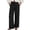 Black, variant on Womens Linen Cotton Pants Wide Leg Palazzo Pants Summer Spring Casual Work High Elastic Waisted Pants Trouser with Pockets