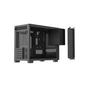 Rosewill Micro ATX Mini Tower PC Case with Pre-Installed 400W Power Supply | Left Temper Glass Side Panel | Front and Side Mesh | 240mm & 280mm Radiator Support | 1 x USB 2.0 | 2 x USB 3.0 | 1 x 120m