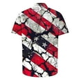 thumbnail image 4 of Mens 4th of July Shirt Patriotic Shirts Men Fourth of July Shirt Men Memorial Day Shirt Men Memorial Day Shirts for Men Independence Day Printed Short Sleeved Shirt with Collar Top/Shirt, 4 of 5