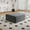 Dark Gray, variant on LUCKHAO 27.5" Ottoman Seat, Corduroy Upholstered Deep Seat, Comfy Cloud Couch with Movable Ottoman, DIY Combination, Plush Corduroy,Green