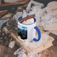 thumbnail image 5 of 3dRose, California, Yosemite NP, Half Dome, Mountain landscape., 15oz Two-Tone Blue Mug, 5 of 7