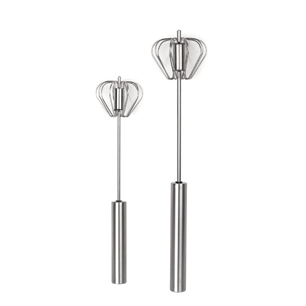 Batidor semiautomático de acero inoxidable, batidora manual, agitador, utensilios de cocina para mezclar, batir y revolver