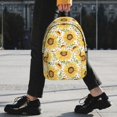 thumbnail image 2 of Easygdp Watercolor With Sunflowers Mochila Ligera de 15 Pulgadas para Estudiantes, Mochila Cómoda para la Escuela y Viajes, Correas Ajustables, 2 of 6