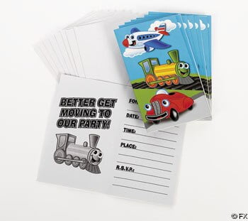Bulk Buys Transportation Invitations Case Of 6