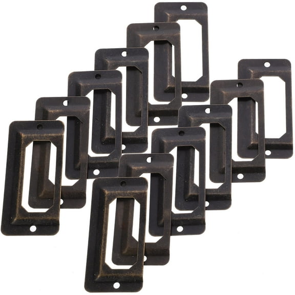 Raindrops 12Pcs Drawer Labels Vintage Labels Frame Cabinet Drawer Label Holders