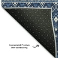 thumbnail image 3 of Addison Rugs Mayfield Washable Transitional Boho Navy Runner Rug, 2'3" x 7'6", 3 of 5