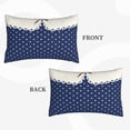thumbnail image 2 of Fotbe Vintage Blue Polka-dot Pattern Pillow Cases - Envelope Closure - Luxury, Extra Soft, Cooling Pillow Covers - Wrinkle, Fade, Stain Resistant-16"x24", 2 of 6