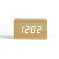 thumbnail image 3 of Reloj despertador digital Led Reloj de abuelo pequeño con pantalla de temperatura de fecha, 3 brillo ajustable, control de voz, pantalla de 2 modos Ormromra MZQ-0572, 3 of 6