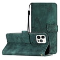 thumbnail image 1 of Compatible with iPhone 15 Pro Embossed Butterfly Case with Wallet and Kickstand Cover, 1 of 5