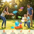 thumbnail image 5 of Zacro Outdoor Toys for Kids, Rocket Launcher Toys Flying Disc Games with 1 Rocket Launcher, 12 Flying Discs and 2 Nets, Outside Chasing Catching Game Toys Gift for Boys Girls Age 3+, 5 of 8