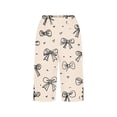 thumbnail image 4 of cocolona Womens Summer Casual Printed Beach Shorts Elastic Waist Straight Splited Leg Knee Length Shorts with Pockets, 4 of 4