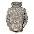 thumbnail image 2 of Craaazy Camo Hoodies for Women Men, Maple Leaf Print Oversized Hooded Sweatshirt Long Sleeve Fleece Pullover With Pocket Gifts, 2 of 8