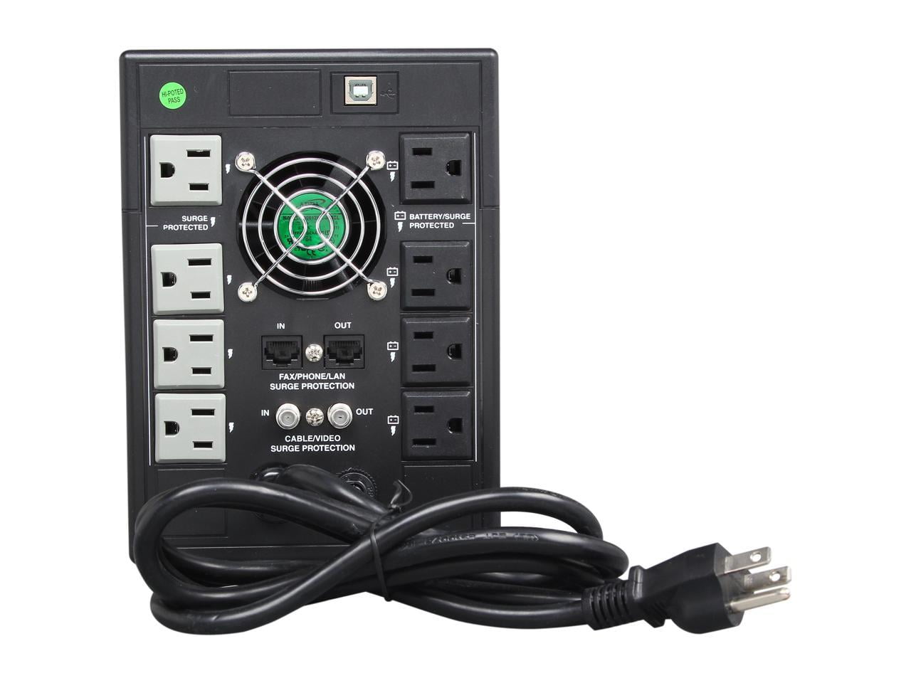 Tripp Lite UPS Smart 1300VA 720W Tower Battery Back Up LCD Back Up AVR Coax RJ45 USB (SMART1300LCDT)