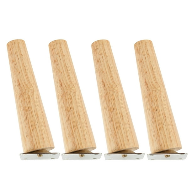 Willkey Wood Furniture Legs for Chair Table Sofa Closet Feet 4Pcs
