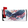 thumbnail image 3 of Ryvnso Mailbox Cover Magnetic Eagle American Flag Mailbox Wrap Large Size 25.5x21 Inch, 3 of 8