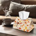 thumbnail image 4 of ZUXONGSY Mushroom Tissue Box Covers 2 PCS Rectangular Waterproof Tissue Cover with Buttons Modern PU Leather Tissue Box Holder Washable Home Bathroom Decorative Accessories, 4 of 7