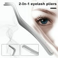 thumbnail image 2 of Stainless Steel Eyelash Applicator Tool Control Anti-rust Easy to Clean Multifunctional False Eyelash Clip, 2 of 8