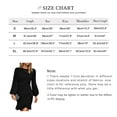 thumbnail image 2 of Women's Long Sleeves Dress Zipper Bodycon Mini Dress Ruffle Hem Round Neck Cocktail, 2 of 8