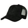 thumbnail image 4 of Straw Trucker Cap - Black OSFM, 4 of 4