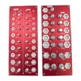 thumbnail image 1 of Abbracc 2x Nut and Bolt Thread Checker Sizing Tool Standard Metric Car Portable Plumbers Red, 1 of 9
