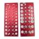 thumbnail image 1 of 2 piezas Comprobador de roscas, identificador de roscas de pernos, calibre estándar métrico, medidor portátil de pernos, calibre de rosca y tamaño de Rojo, 1 of 8