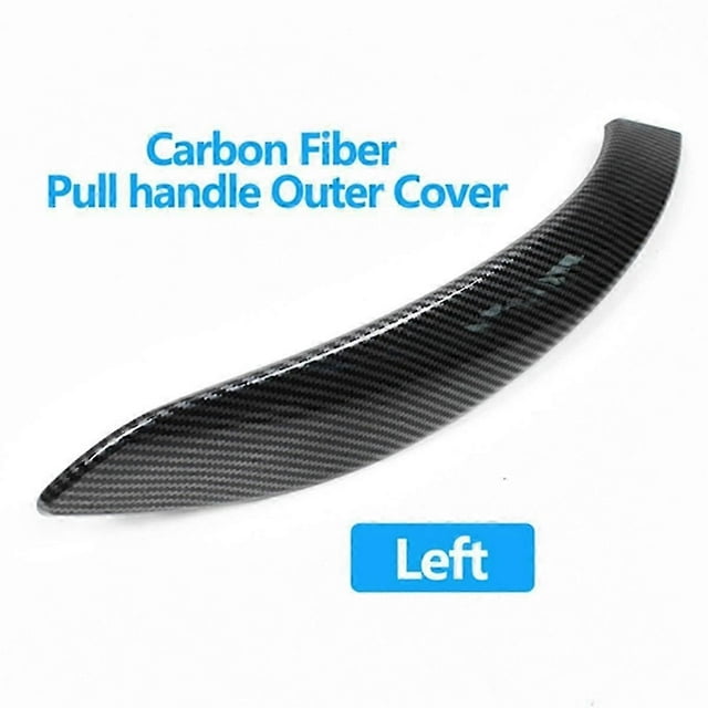 2Pcs ABS Carbon Fiber Door Handle Trim Interior Door Pull Handle Cover for 3 4 Series F30 F31 M3 F3