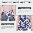 thumbnail image 6 of Pioneer Flower Floral Print Pattern Apron for Women and Men, Cotton Linen Waterproof with Pockets, Adjustable, 33x27 Inch for Kitchen, Gardening, BBQ, Salon, 6 of 6