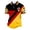 Yellow, variant on COSFO Mesh Polo Shirt Men Football Short Sleeve Germany Graphic Tees Pullover Collared Summer Classic Fit Casual Tops