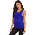 thumbnail image 3 of High-quality SweatyRocks Women's Sleeveless Scoop Neck Shirt Contract Mesh Racerback Tank Top, 3 of 5