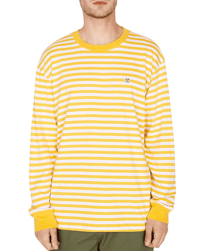 obey striped long sleeve