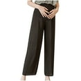thumbnail image 2 of Fengqque Maternity Pants High Waist Support Spring And Fall Maternity High Waist Solid Full Length Pants, 2 of 3