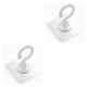 thumbnail image 2 of Inteprter Gancho giratorio para montaje en pared debajo del mostrador organizador de suspensión de almacenamiento blanco Type2 NO2 Inteprter CBP227285, 2 of 6