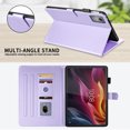 thumbnail image 4 of for Lenovo Tab M11 Plus/K11 Plus 11.45 Inch 2024 Case, Rhombus Pattern Multiple Viewing Angles Stand Slim Folio Cover (Purple), 4 of 6