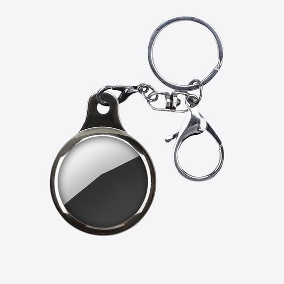 AMZER AirTag Holder with Keychain Ring Shockproof Anti-scratch Soft Protective Case - Silver