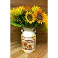 thumbnail image 4 of Decorative Milk Can Sunflower Designed Rustic Metal Vase Kitchen Farmhouse Decor Shelf  Counter 8.25" x 5", 4 of 5