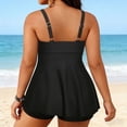 thumbnail image 4 of DHFJKG Plus Size One Piece Swimsuit Women Swim Dress Built In Shorts Adjustable Straps V Neck Flowy Bathing Suit 2026 Stylish Beachwear, 4 of 5